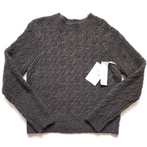 Bluoltre Black Knit Sweater Top NWT